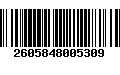 Código de Barras 2605848005309