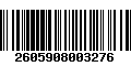 Código de Barras 2605908003276