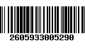 Código de Barras 2605933005290