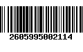 Código de Barras 2605995002114