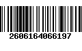 Código de Barras 2606164066197