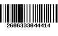 Código de Barras 2606333044414