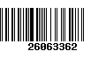 Código de Barras 26063362