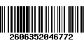 Código de Barras 2606352046772