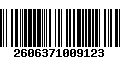 Código de Barras 2606371009123