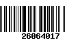 Código de Barras 26064017