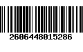 Código de Barras 2606448015286