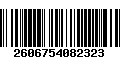 Código de Barras 2606754082323