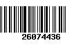 Código de Barras 26074436