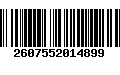 Código de Barras 2607552014899