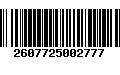 Código de Barras 2607725002777