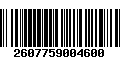 Código de Barras 2607759004600