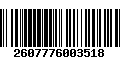 Código de Barras 2607776003518