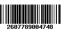 Código de Barras 2607789004748