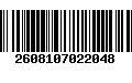 Código de Barras 2608107022048