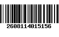 Código de Barras 2608114015156