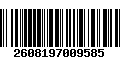 Código de Barras 2608197009585