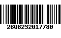 Código de Barras 2608232017780