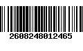 Código de Barras 2608248012465