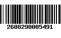 Código de Barras 2608290005491