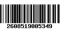 Código de Barras 2608519005349