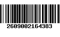 Código de Barras 2609002164383