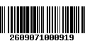 Código de Barras 2609071000919