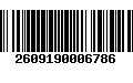 Código de Barras 2609190006786