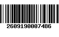 Código de Barras 2609190007486