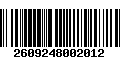 Código de Barras 2609248002012