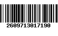 Código de Barras 2609713017190