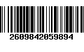 Código de Barras 2609842059894