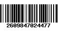 Código de Barras 2609847024477