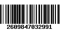 Código de Barras 2609847032991