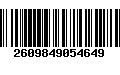 Código de Barras 2609849054649