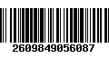 Código de Barras 2609849056087