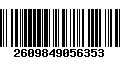 Código de Barras 2609849056353