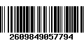 Código de Barras 2609849057794