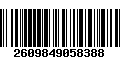 Código de Barras 2609849058388