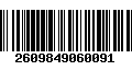 Código de Barras 2609849060091