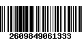 Código de Barras 2609849061333