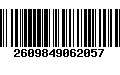 Código de Barras 2609849062057