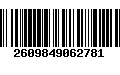 Código de Barras 2609849062781