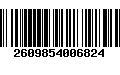 Código de Barras 2609854006824