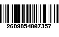 Código de Barras 2609854007357