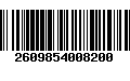 Código de Barras 2609854008200