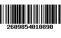 Código de Barras 2609854010890