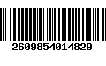 Código de Barras 2609854014829