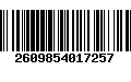 Código de Barras 2609854017257