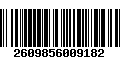 Código de Barras 2609856009182